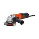 Black+Decker 650w 100mm Small Angle Grinder With Slider Switch & Side Handle