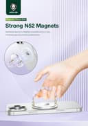 قبضة مغناطيسية بنفسجي غرين ليونGreen Lion Magnetic Stylish Grip - Purple