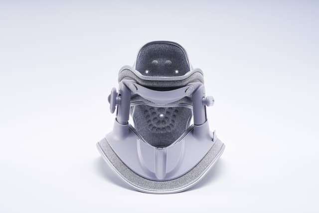 جهاز شد الرقبة مريح و قابل للتنفس رمادي غرين ليونGreen Lion Neck Traction Device