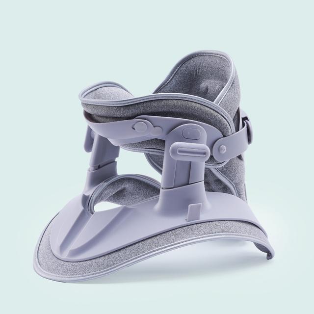 جهاز شد الرقبة مريح و قابل للتنفس رمادي غرين ليونGreen Lion Neck Traction Device