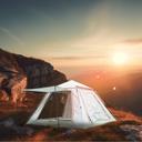 خيمة تخييم مع شبكة تهوية لتوفير الراحة بيج غرين ليونGreen Lion GT-6 Camping Tent