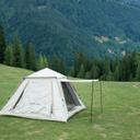 خيمة تخييم مع شبكة تهوية لتوفير الراحة بيج غرين ليونGreen Lion GT-6 Camping Tent