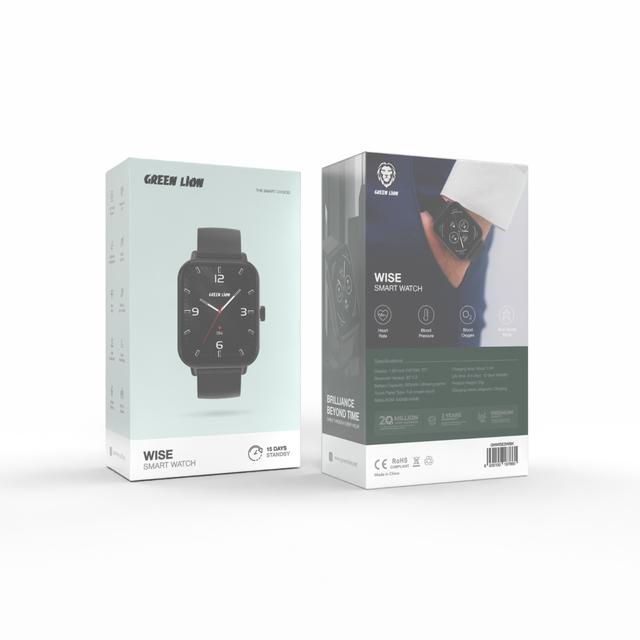 Green Lion Wise Smart Watch  - Black - SW1hZ2U6MzI3NTI0OQ==