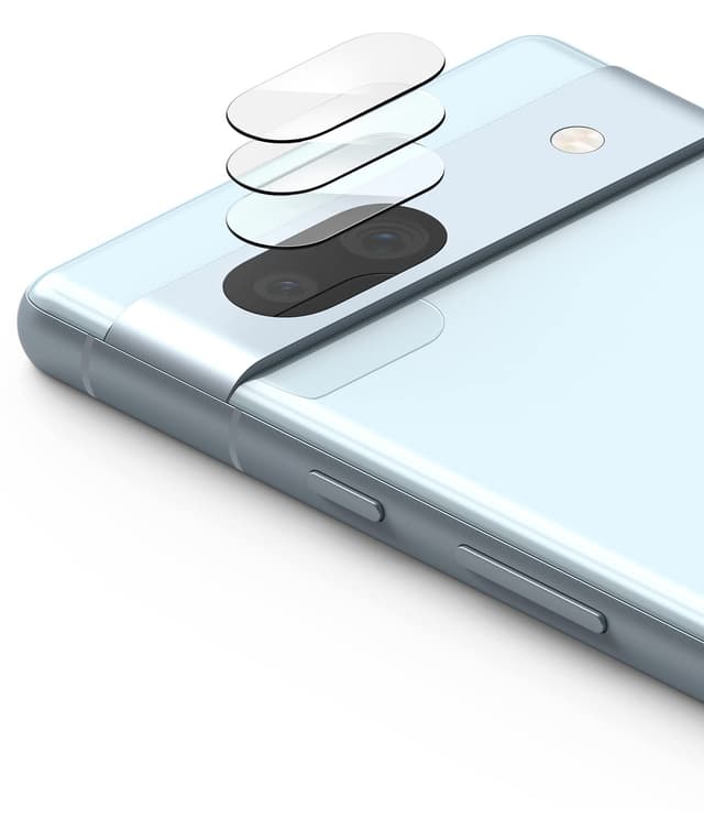 Ringke Glass Camera Protector [3 Pack] Compatible with Google Pixel 7a Hard Tempered Glass Protector Ultra-Thin Case-Friendly Full-Cover Camera Lens Protector for Pixel 7a
