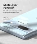 Ringke Glass Camera Protector [3 Pack] Compatible with Google Pixel 7a Hard Tempered Glass Protector Ultra-Thin Case-Friendly Full-Cover Camera Lens Protector for Pixel 7a