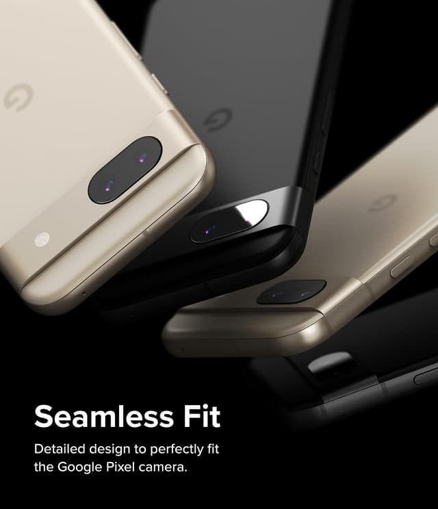 Ringke Glass Camera Protector [3 Pack] Compatible with Google Pixel 8a Hard Tempered Glass Protector Ultra-Thin Case-Friendly Full-Cover Camera Lens Protector for Pixel 8a (2024)