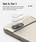 Ringke Glass Camera Protector [3 Pack] Compatible with Google Pixel 8a Hard Tempered Glass Protector Ultra-Thin Case-Friendly Full-Cover Camera Lens Protector for Pixel 8a (2024)