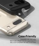 Ringke Glass Camera Protector [3 Pack] Compatible with Google Pixel 8a Hard Tempered Glass Protector Ultra-Thin Case-Friendly Full-Cover Camera Lens Protector for Pixel 8a (2024)