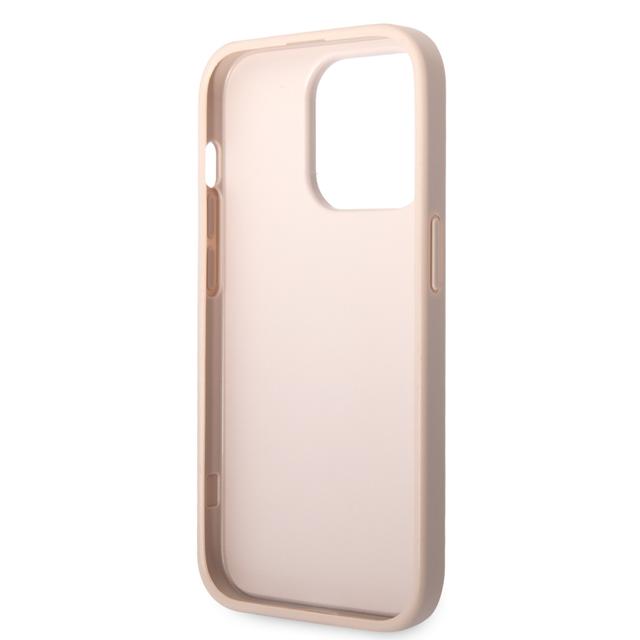 جراب ايفون 15 برو ماكس بشعار معدني من الجلد الصناعي بلون وردي من غيس Guess PU Leather Case with 4G Metal Logo for iPhone 15 Pro Max Pink - SW1hZ2U6MzI3NDc5Nw==