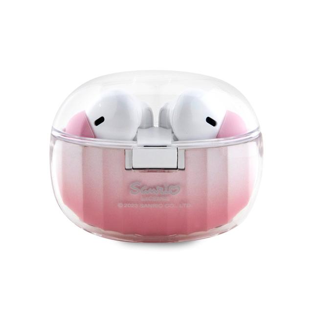 سماعة بلوتوث لاسلكية حقيقة بلون وردي متدرح من هيلو كاتيHello Kitty True Wireless Earbuds Gradient Electroplating Logo Pink - SW1hZ2U6MzI3NDczMQ==