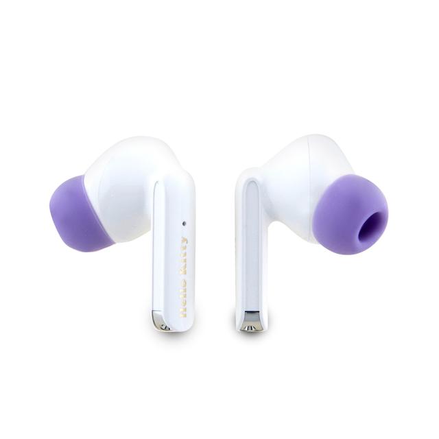 سماعة بلوتوث لاسلكية حقيقة بلون ارجواني متدرج من هيلو كاتي Hello Kitty True Wireless Earbuds Gradient Electroplating Logo Purple - SW1hZ2U6MzI3NDcwNQ==