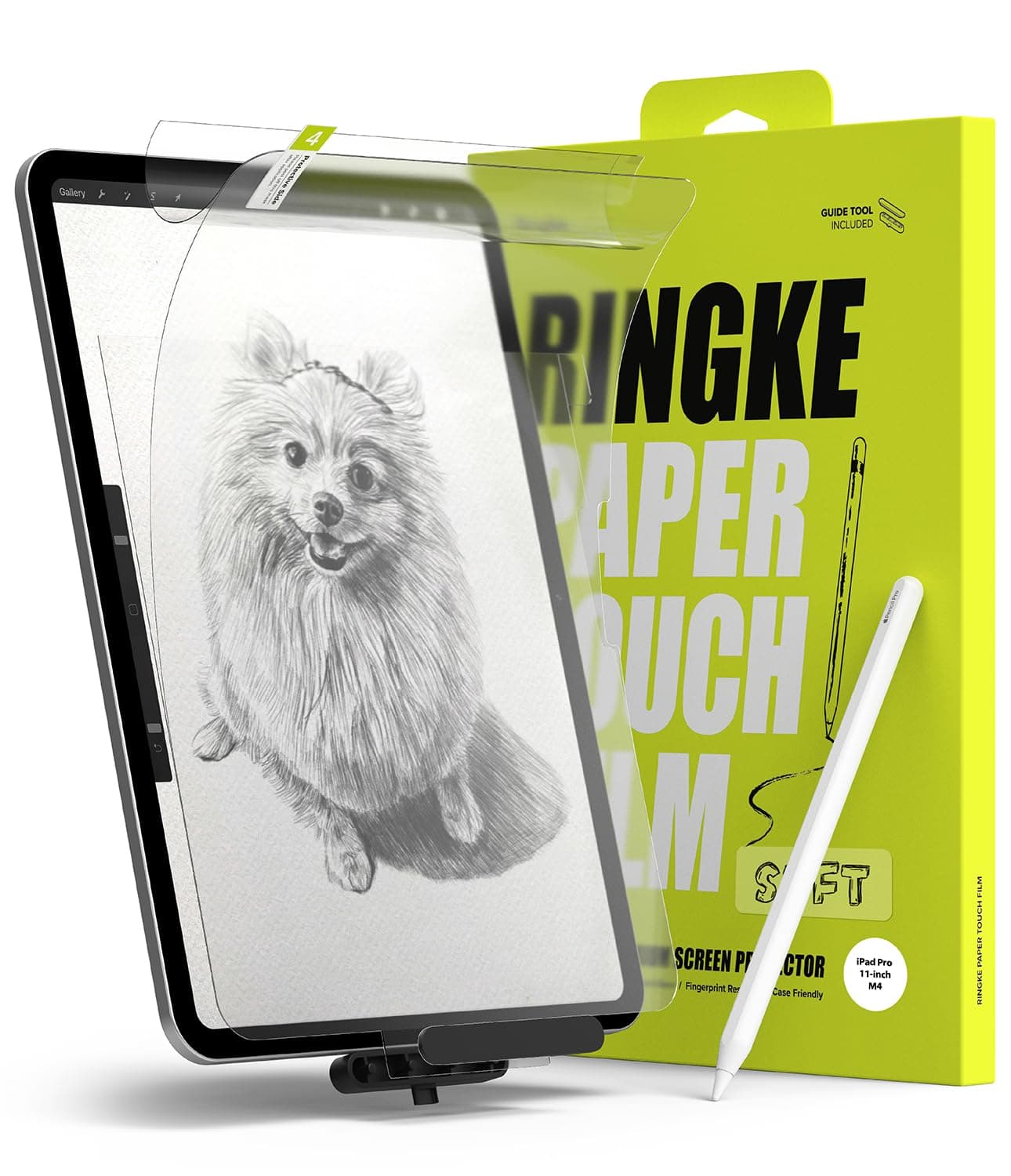 حماية شاشة جهاز ايباد برو 11 انش للرسامين من رينجكي Ringke Paper Touch [Soft] Film Compatible with iPad Pro 11 Inch Screen Protector