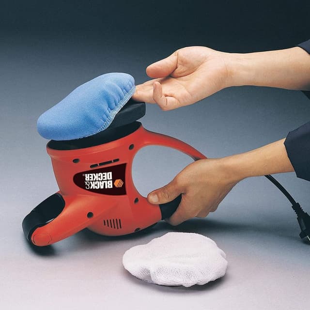 ماكينة بولش للسيارات 60 واط 4400 دورة 152 مم بلاك اند ديكر Black+Decker 60w 4400rpm  Electric Car Polisher/Waxer