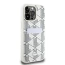 Lacoste HC PU with Card Slot The Blend Monogram for iPhone 15 Pro Max -White - 700286