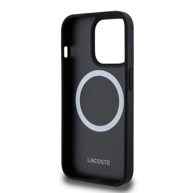 Lacoste HC Magsafe PU The Blend Monogram for iPhone 15 Pro -Black - SW1hZ2U6MzI3NDQzOA==