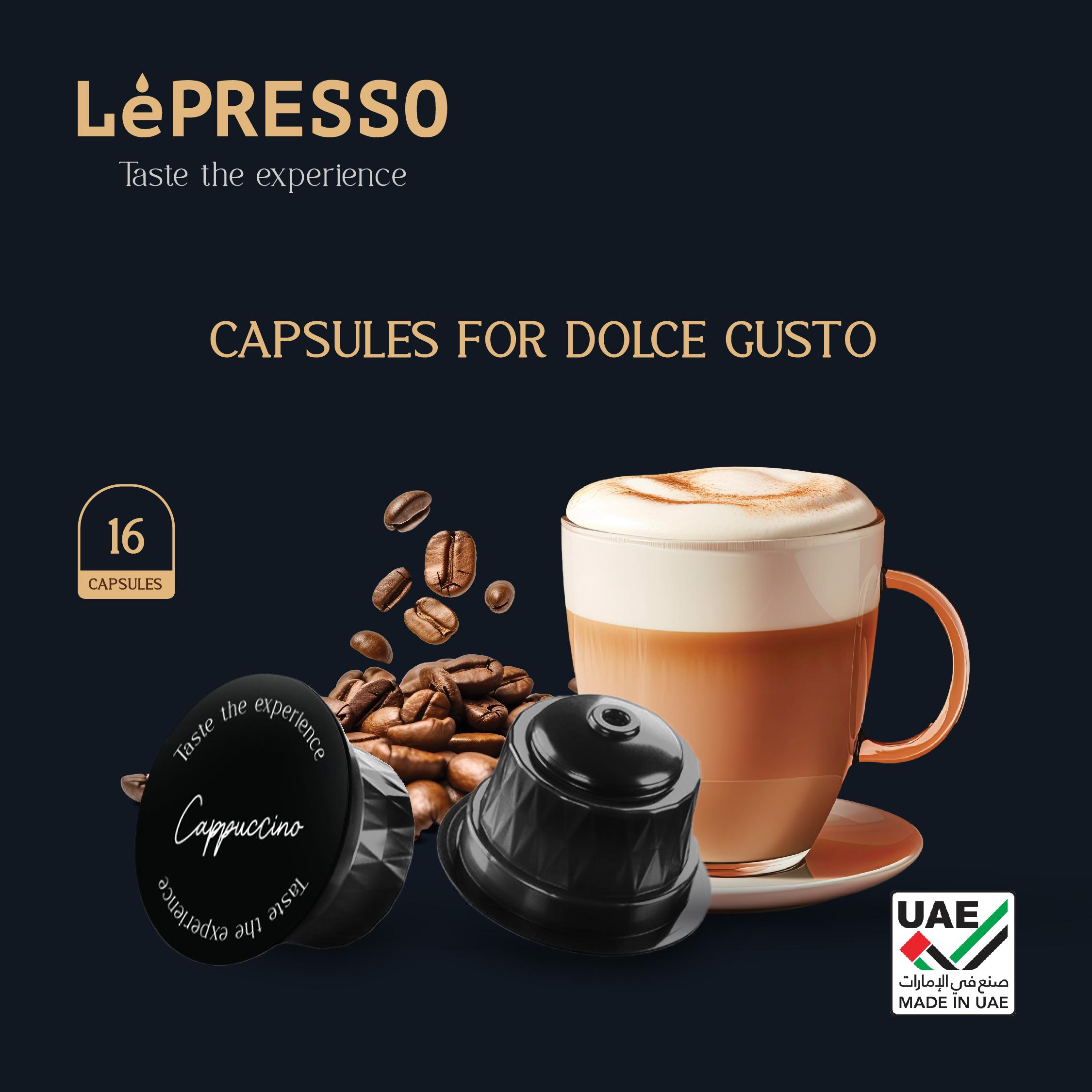 Lepresso capsule for Dolce Gusto 16pc - Cappuccino