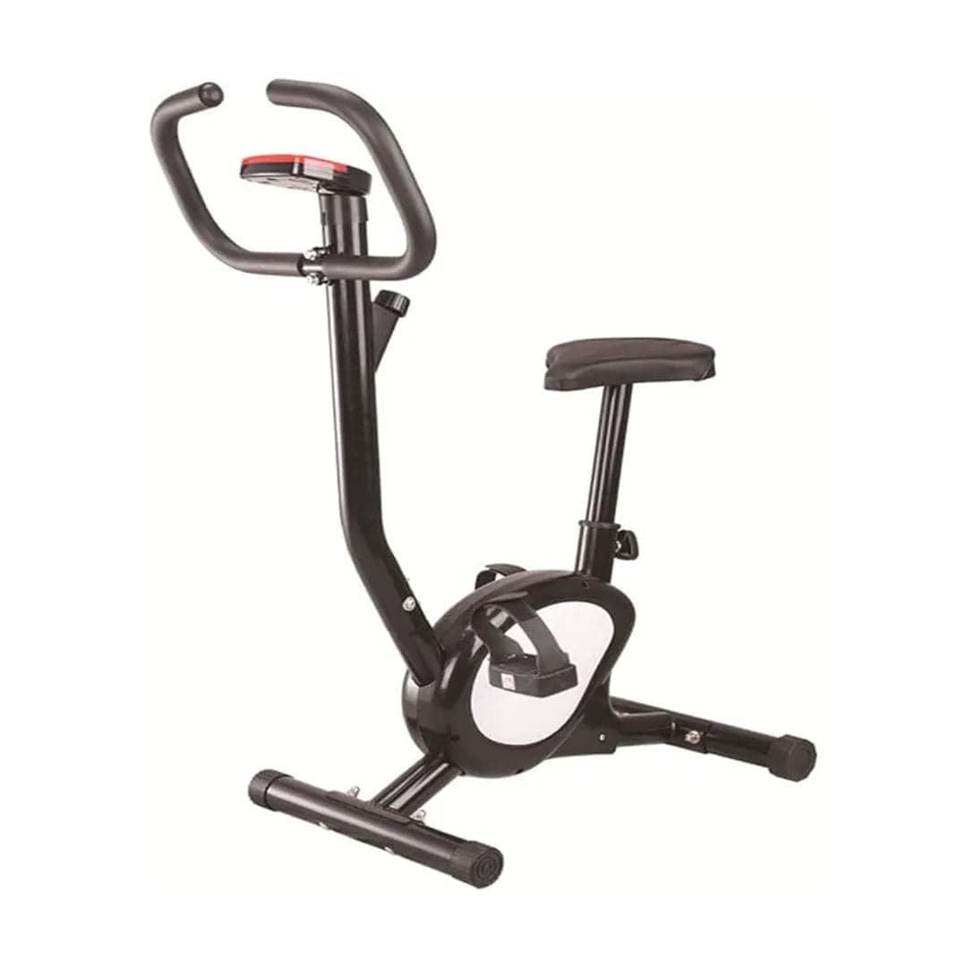 Marshal Fitness Foldable Exercise Bike with Adjustable Resistance and LCD Display