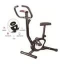 Marshal Fitness Foldable Exercise Bike with Adjustable Resistance and LCD Display - 699197