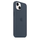 جراب ايفون 14 بلس ماج سيف سيليكون سماوي داكن من ابل Apple iPhone 14 Plus Silicone Case with MagSafe Storm Blue