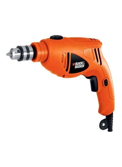 Black+Decker 480w 10mm Single Speed Hammer Drill With 5 Pieces Piranha High Performance Masonry Drill Bits For Wood, Metal, Stone & Masonry Drilling - SW1hZ2U6MzI0MDc1OQ==