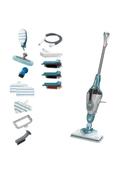ممسحة بخار بلاك اند ديكر مع 15 ملحق 1600 واط Black+Decker 2-In-1 Steam-Mop With Delta Head
