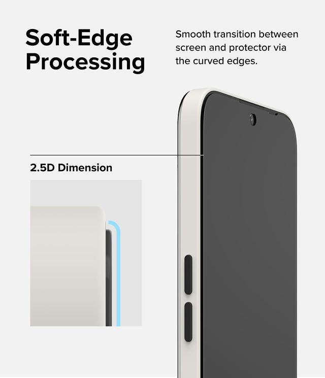 Ringke Full Cover Tempered Glass Screen Protector Compatible with Nothing Phone (2a), Premium 9H Hardness Shatterproof Coverage Tempered Glass Protective Film with Installation Kit- 2 Pack