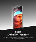 Ringke Full Cover Tempered Glass Screen Protector Compatible with Nothing Phone (2a), Premium 9H Hardness Shatterproof Coverage Tempered Glass Protective Film with Installation Kit- 2 Pack