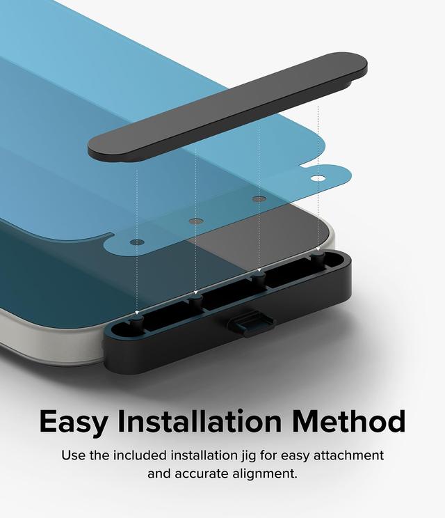 Ringke Full Cover Tempered Glass Screen Protector Compatible with Nothing Phone (2a), Premium 9H Hardness Shatterproof Coverage Tempered Glass Protective Film with Installation Kit- 2 Pack