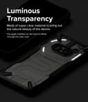 Ringke Fusion-X Compatible with Nothing Phone (2a) Case , Anti-Scratch Dual Coating Advanced Rugged Hybrid Heavy Duty Bumper Phone Case Cover - Black