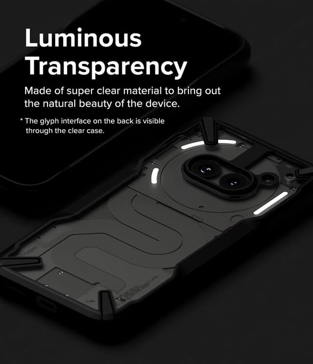 Ringke Fusion-X Compatible with Nothing Phone (2a) Case , Anti-Scratch Dual Coating Advanced Rugged Hybrid Heavy Duty Bumper Phone Case Cover - Black