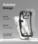 Ringke Fusion-X Compatible with Nothing Phone (2a) Case , Anti-Scratch Dual Coating Advanced Rugged Hybrid Heavy Duty Bumper Phone Case Cover - Black