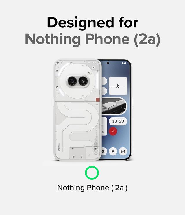 Ringke Fusion-X Compatible with Nothing Phone (2a) Case , Anti-Scratch Dual Coating Advanced Rugged Hybrid Heavy Duty Bumper Phone Case Cover - Grey