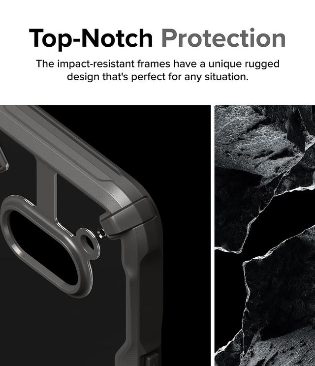 Ringke Fusion-X Compatible with Nothing Phone (2a) Case , Anti-Scratch Dual Coating Advanced Rugged Hybrid Heavy Duty Bumper Phone Case Cover - Grey