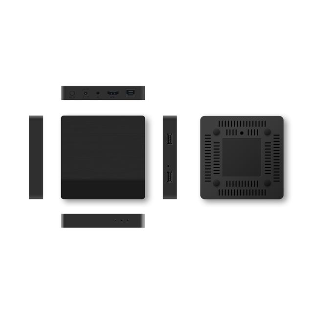 رسيفر يدعم ال 4K أسود بورودو Porodo Android TV Box 1+8 GB Support 4K with BT RCU and USB Dongle