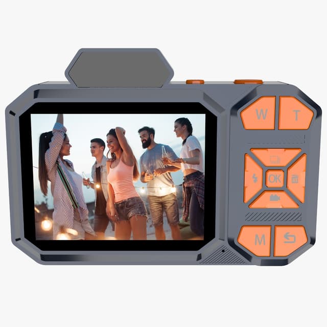 Porodo 48MP Full HD 1080 Digital Camera 18X digital Zoom - Orange