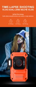 Porodo 48MP Full HD 1080 Digital Camera 18X digital Zoom - Orange