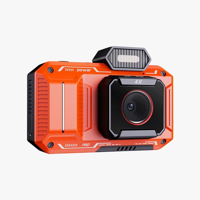 Porodo 48MP Full HD 1080 Digital Camera 18X digital Zoom - Orange