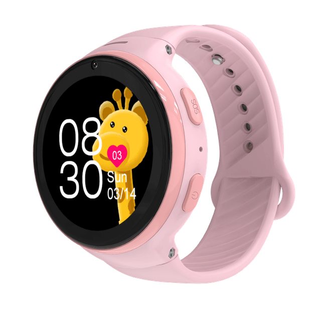 Porodo 4G Kids GPS Smart Watch with JuniCare app - Pink