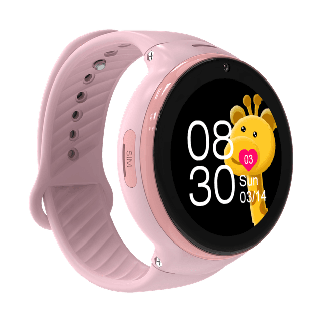 Porodo 4G Kids GPS Smart Watch with JuniCare app - Pink