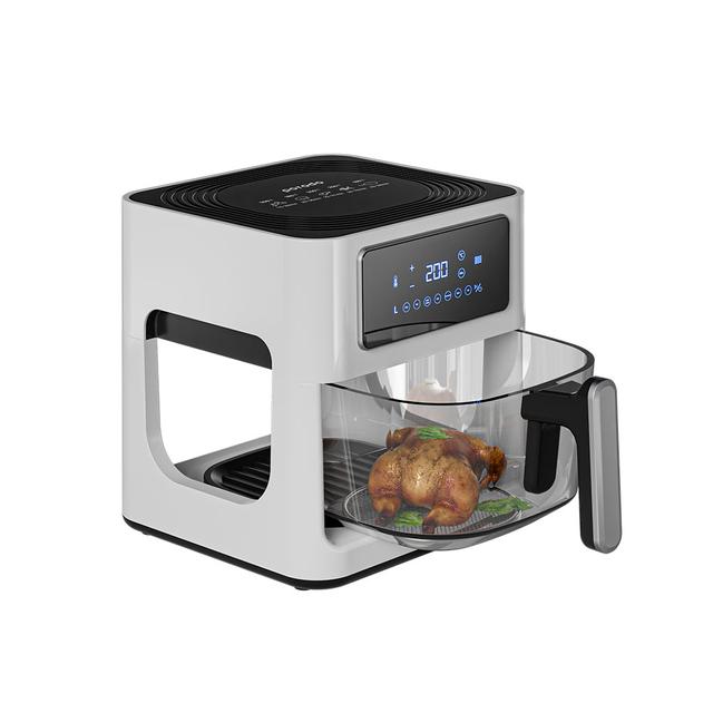 قلاية هوائية بسعة 5 لتر أبيض بورودوPorodo LifeStyle 5L Glass Pot Air Fryer - SW1hZ2U6MzI3NDE3Ng==