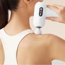 جهاز مساج صغير لايف ستايل مع 4 رؤوس أبيض بورودو Porodo Lifestyle Mini Massage Gun with 4 Head  - White