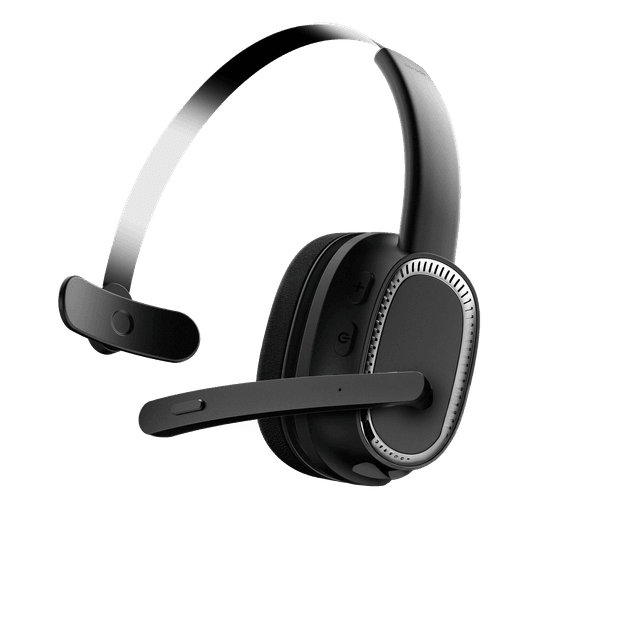 Porodo Mono Headphone with Microphone - Black