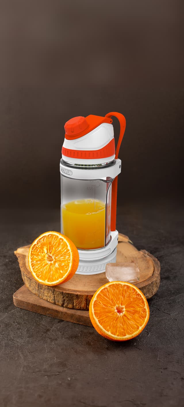 Porodo 240W 6 Blade Portable Blender 700Ml- White