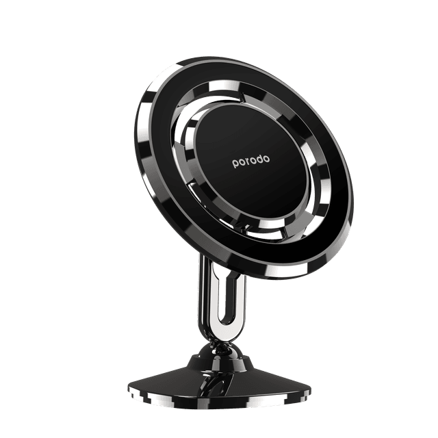 Porodo Stereoscopic Rotation Multiangle Control Magnetic Car Mount -  Black - SW1hZ2U6MzI3NjA2OQ==