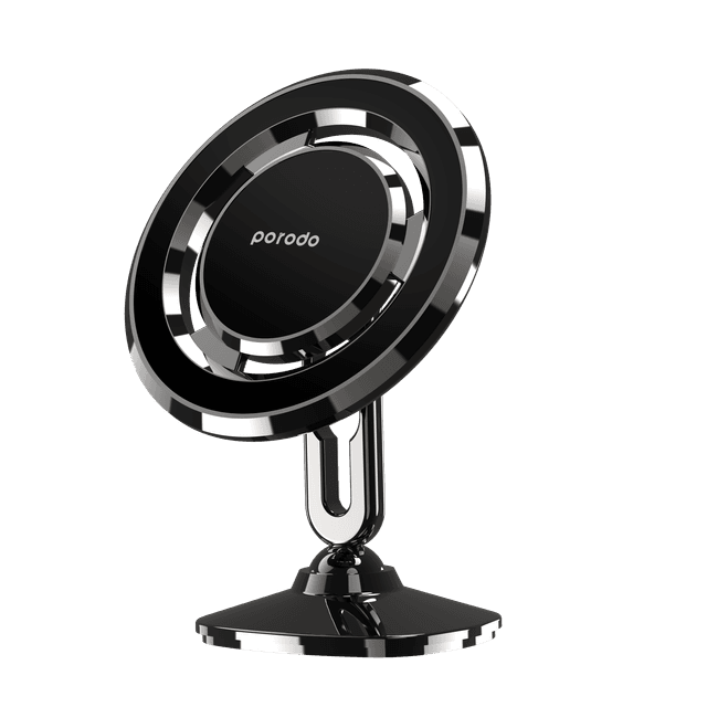 Porodo Stereoscopic Rotation Multiangle Control Magnetic Car Mount -  Black - SW1hZ2U6MzI3NjA2NA==