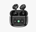 سماعة بلوتوث بورودو Soundtec Wonder TWS مع شاشة تعمل باللمس بلون اسود Porodo Soundtec Wonder TWS Earphone with Touch Screen Black