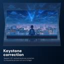 Wownect Mini Projector, LED Portable Projector Full HD 1080P Supported, Phone Projector Compatible with Smartphone, Laptop, TV Stick Connection, Video Projectors for Kids Home Theater