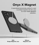 Ringke Onyx Magnetic Compatible with Samsung S24 Ultra 5G (2024) Case Enhanced Grip Tough Flexible TPU Shockproof Rugged TPU Bumper Drop Protection Phone Cover -Black