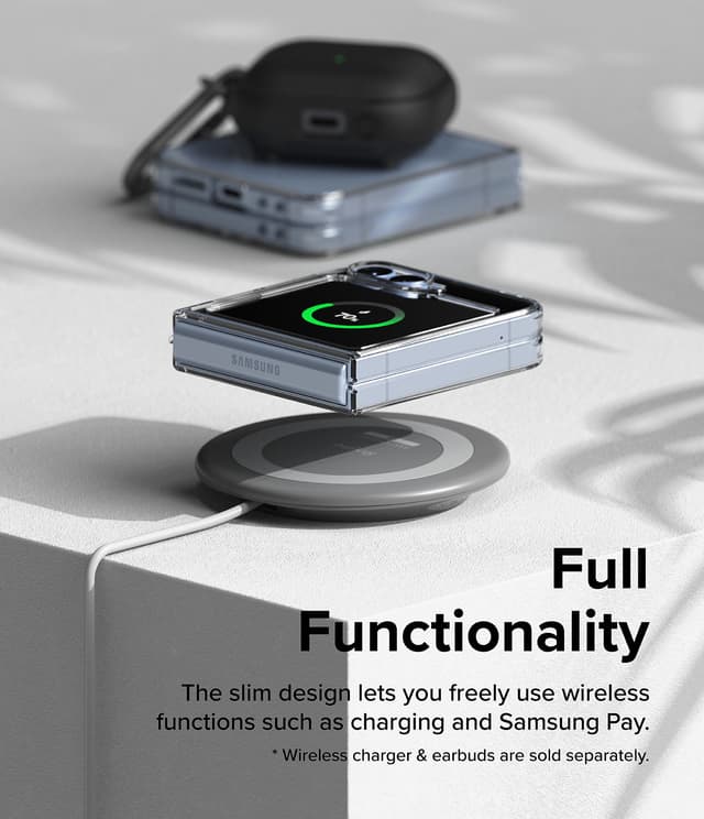 جراب جوال سامسونغ زيد فليب 6 شفاف من رينجكي Ringke Fusion Compatible with Samsung Galaxy Z Flip 6