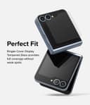 غطاء شاشة لجوال سامسونج جالاكسي Z فليب 6 5G (2024) زجاج قطعتين رينجكي Ringke Cover Display Glass Compatible with Samsung Galaxy Z Flip 6 5G (2024)